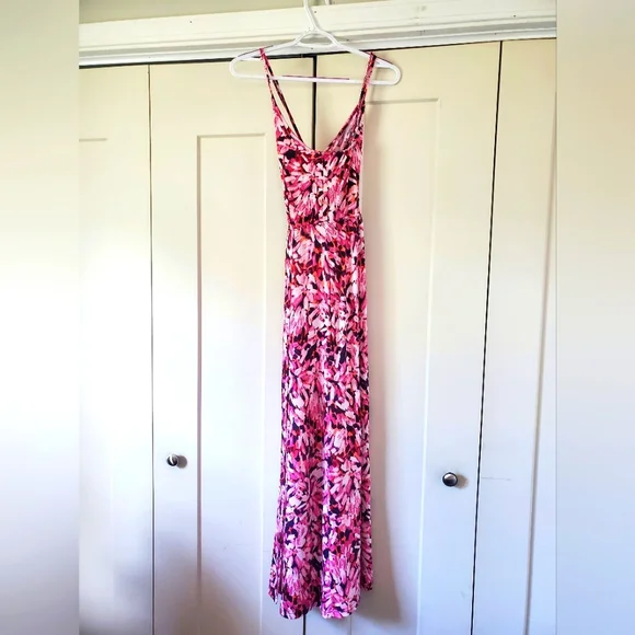 chinese dress ladies SAN149BR-S Faux Wrap Maxi Dress main image 1